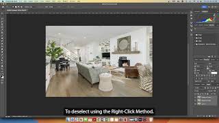 How to Deselect in Photoshop  Real Estate Photo Editing [upl. by Also]