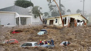 Trinidad is Sinking Today Massive Floods Swept Away Homes Cars in Tobago [upl. by Dinsmore]