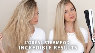 LOREAL STEAMPOD 30 REVIEW  TUTORIAL 🙌🏻 INCREDIBLE RESULTS [upl. by Nedi]