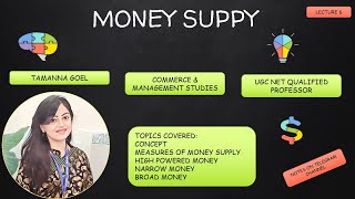 Money Supply  Measures of Money Supply  Lecture 6 [upl. by Annahaj573]