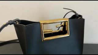 Fendi WAY Medium Black leather bag [upl. by Romola247]