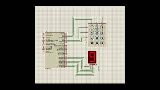 43 keypad interfacing with PIC16F877A SHORTS embedded [upl. by Kos]