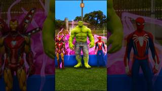 Hulk Ironman nai Spiderman ko fasa diya 🤯🤣 gta5 shorts viralvideo [upl. by Nawram]