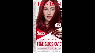 Revlon ColorSilk ToneGlossCare Permanent Hair Color Dye with Leave in Scalp amp Serum 5RR Medium Red [upl. by Ineslta583]