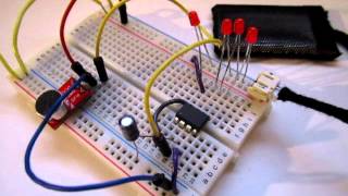 Sound to Light microphone ATtiny [upl. by Roby382]