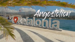 Kefalonia 2021 Argostolion Port Walking Tour [upl. by Maurili]