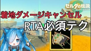 【ティアキン】RTA必須テクの着地ダメージキャンセル解説【ゼルダの伝説ティアーズオブザキングダム】 [upl. by Elder824]