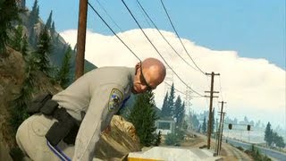 GTA V  Trevor stops a Train Crash [upl. by Alberto34]