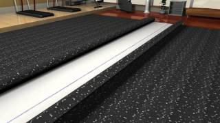 Kodiak Rolled Rubber Flooring Installation DIY Video [upl. by Asilehs17]