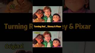 AI Remade Disney Pixar Turning Red into Turning Redder shorts [upl. by Hackathorn693]