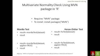 Testing Multivariate Normality using R Bengali [upl. by Lilli]