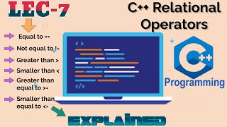 Lecture 7  Relational Operators  C Course [upl. by Jasmina]