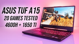 ASUS TUF A15 Ryzen 4600H  GTX 1650 Ti Gaming Benchmarks [upl. by Hull592]