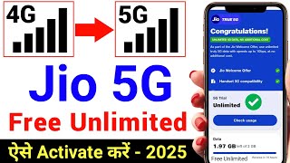 Jio 5G Kaise Activate Kare  Jio 5G Unlimited Data  Jio 5G Setting  Jio 4G Sim ko 5G Kaise Banaye [upl. by Fenny344]