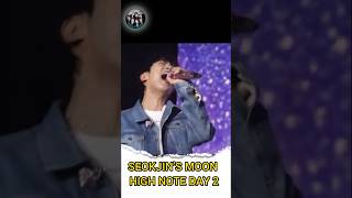 SEOKJIN’S MOON HIGH NOTE DAY 2bts jin btsarmy shorts youtubeshorts foryou kpop love Seoul [upl. by Ramad961]