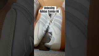 Unboxing my Adidas Samba OG white halo blue adidas samba [upl. by Tawsha991]