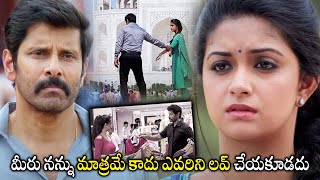 Keerthy Suresh Proposing Vikram In Front Of Tajmahal Scene  Saamy Square  Cinema Ticket Movies [upl. by Aelyak944]