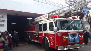 Salida de móviles  Bomberos Voluntarios Pergamino [upl. by Tletski]