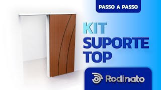 Como instalar kit para porta de correr Rodinato Kit Suporte TOP [upl. by Ecnerwaled73]