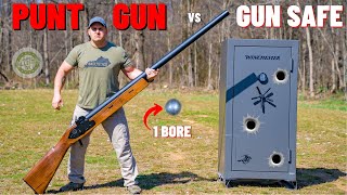 PUNT GUN vs Gun Safe The Biggest Shotgun EVER [upl. by Eilrebmik798]