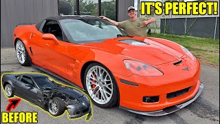 Our Wrecked Corvette ZR1 Is Fully Rebuilt [upl. by Mcmurry]