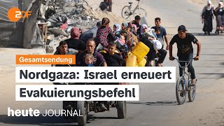 heute journal v 12102024 Evakuierung Nordgaza Israelische Bodenoffensive Libanon CSUParteitag [upl. by Ogeid483]