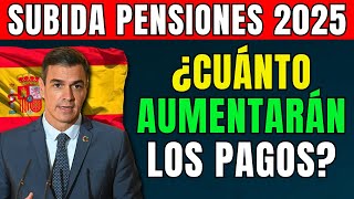 🟢SUBIDA PENSIONES 2025 TODOS LOS CAMBIOS E INNOVACIONES PARA LOS PENSIONISTAS ESPAÑOLES ✅ [upl. by Nnaael243]