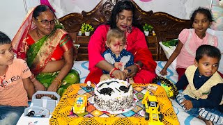 My little baby birthday video Cute baby 🥰 two year old baby birthday celebrat short video [upl. by Ydner]