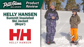 Helly Hansen Summit Insulated Ski Jacket Boys  W2324 Product Review [upl. by Asiilanna]