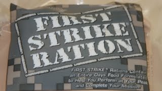 MRE Review First Strike Ration Menu 3 [upl. by Groscr]