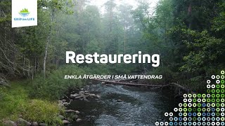 Restaurering  enkla åtgärder i små vattendrag [upl. by Madai]