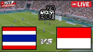 🔴LIVE  INDONESIA U19 VS THAILAND U19  SEOUL EARTH ON US CUP 2024  LANGSUNG HARI INI SIMULATION [upl. by Wilfred]