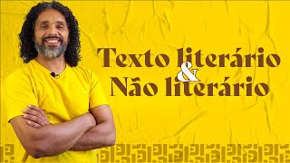 TEXTO LITERÁRIO E NÃO LITERÁRIO literatura [upl. by Auburta37]