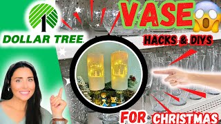 DOLLAR TREE GLASS VASE hacks amp DIYs for the Christmas season🎄diy decor [upl. by Aneri]