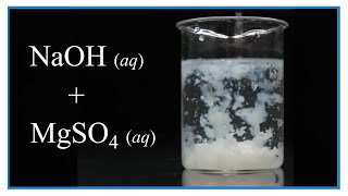 NaOH  MgSO4 Reaction amp Precipitate Blossoms 💮 [upl. by Nnyltak]