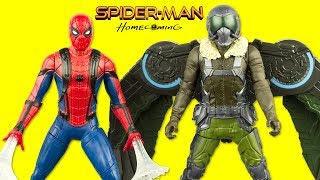 SpiderMan Homecoming Figurines Vautour Attaque Spiderman Vulture Jouet Toy Review Hasbro [upl. by Kcirdez]