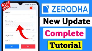 Zerodha app kaise use kare  zerodha kite demo 2023  Zerodha buy sell process in Hindi  Full Guide [upl. by Keyte59]