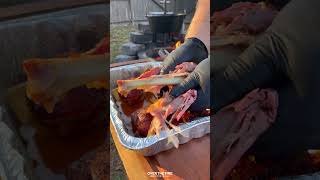 Stuffed Turkey Leg Poppers  Over The Fire Cooking by Derek Wolf [upl. by Oicnedurp172]