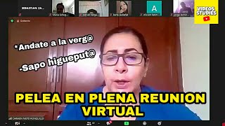 Dos estudiantes universitarios se pelean en reunión virtual en presencia de la profesora Subtitulado [upl. by Debra628]