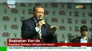 Recep Tayyip Erdoğanın Sesi Kısıldı  Van Mitingi  27032014 [upl. by Eciryt]