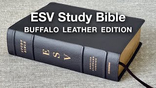 ESV Study Bible  Full Review Buffalo Leather Edition [upl. by Kciredec28]