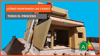 Como se construye una casa prefabricada  Paso a paso todo el proceso de montaje [upl. by Gerhardine]