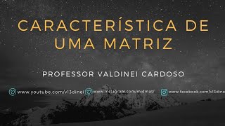 Característica de uma matriz [upl. by Merrily348]