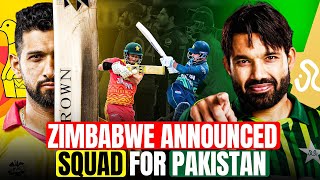 Zimbabwe Announced their Squad for Pakistan Series  Pakistan vs Zimbabwe 2024  Cricket News [upl. by Nimocks949]