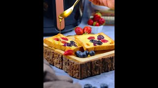 Custard Toast  Homemade Custard Toast  Balzano Airfryer Recipe  Evening Snacks [upl. by Leinoto]