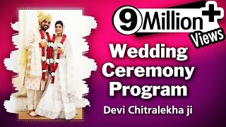 Devi Chitralekhaji  Wedding Ceremony Program  23 May 2017  Promise On Her Marriage [upl. by Olocin]