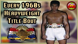 Every 1960s Heavyweight Title Fight Lineal RING WBC NBAWBA NYSAC [upl. by Ferwerda]