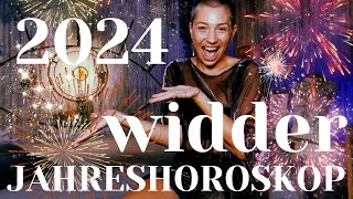 WIDDER 2024 JAHRESHOROSKOP  eine astrologische Energievorschau für ein erfolgreiches 2024 [upl. by Kapeed874]