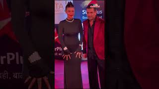 Eijaz Khan spotted with partner PavitraPunia at 23rd ITA Awards [upl. by Felt]