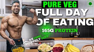 160g Protein In ₹3500 Monthly Vegetarian Diet  Low Budget Full Day Of Eating [upl. by Akienat]